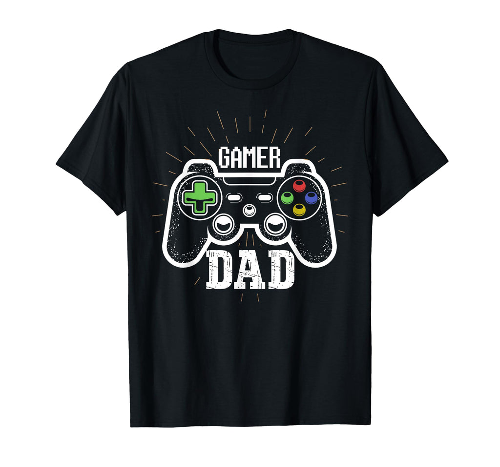 Gamer Dad Games Controller Fathers Day T-Shirt - Unique Graphic Men Women - T-Shirt, Sweatshirt, Hoodie