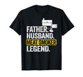 Father Husband Meat Smoker Legend T-Shirt - Custom Art Print Men Women - T-Shirt, Sweatshirt, Hoodie