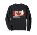 Football Canada Flag Womens Sweatshirt - Aesthetic Graphic for Adults - T-Shirt, Sweatshirt, Hoodie