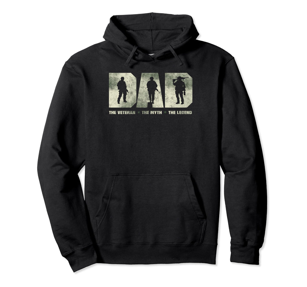 Dad Veteran Fathers Day Grandfather Hoodie - Fun Novelty Design Unisex - T-Shirt, Sweatshirt, Hoodie