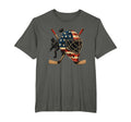 Usa Goalie Helmet Ice Hockey 4Th T-Shirt - Casual Everyday Wear Men Women - T-Shirt, Sweatshirt, Hoodie