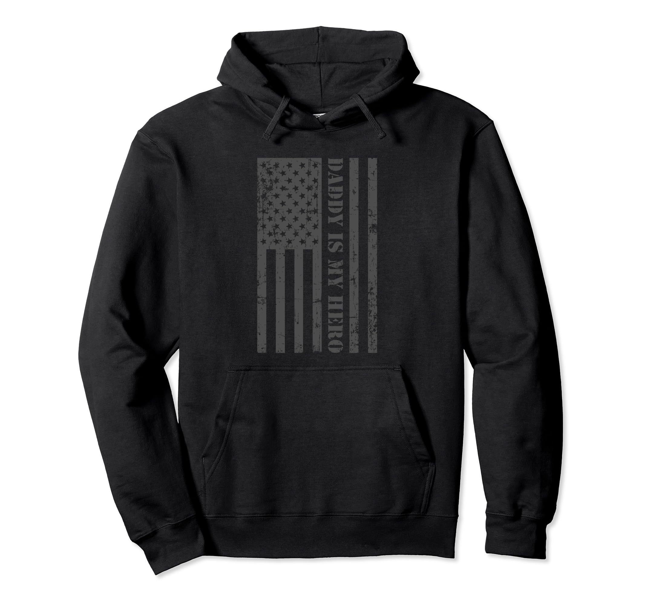 Hero Dad Gift Fathers Day American Flag Hoodie - Novelty Apparel Men Women - T-Shirt, Sweatshirt, Hoodie