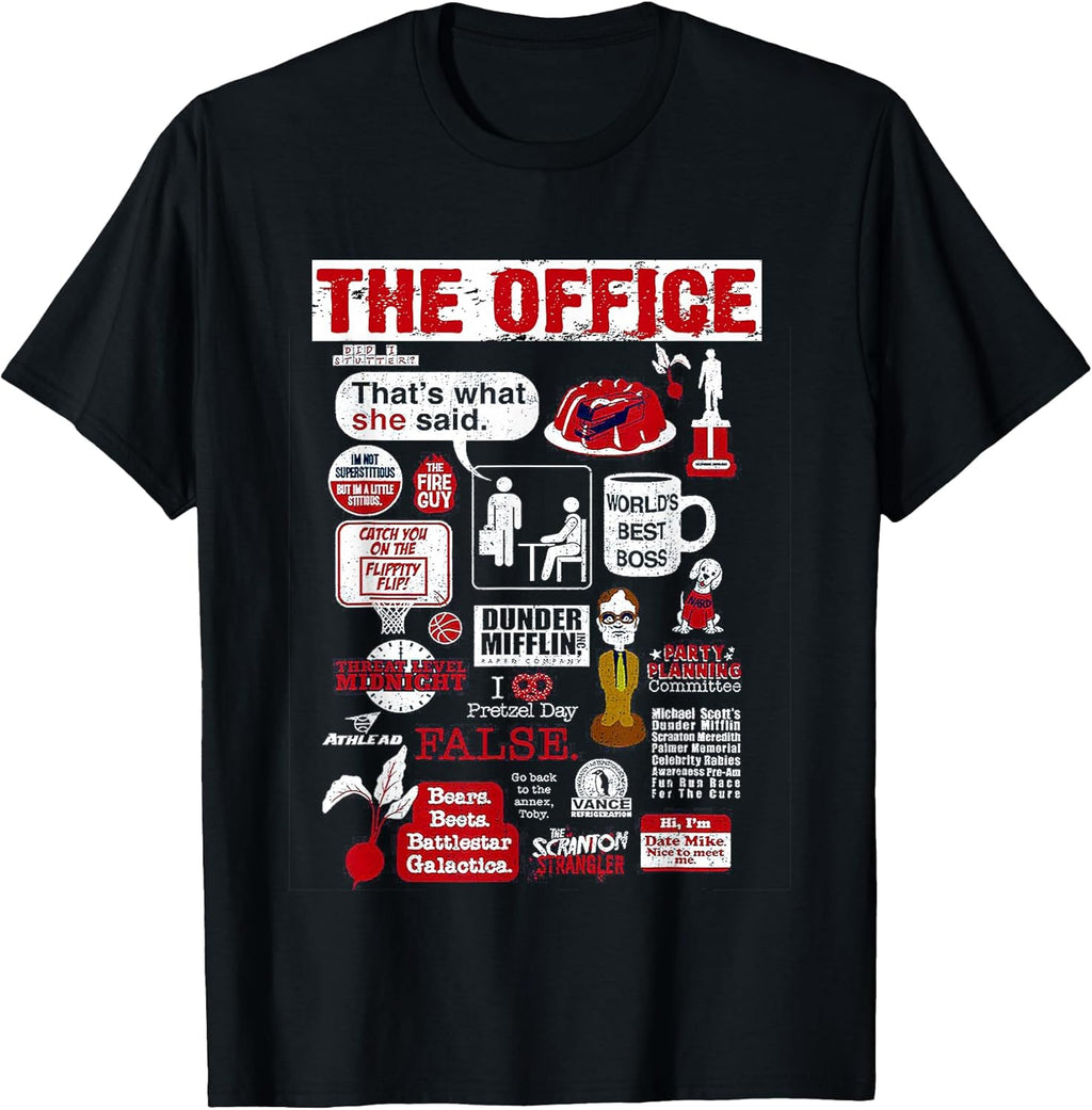 The Office Quote Mash-Up Vintage Funny - Adult & Kids T-Shirts, Sweatshirts & Hoodies apparel design preview 1