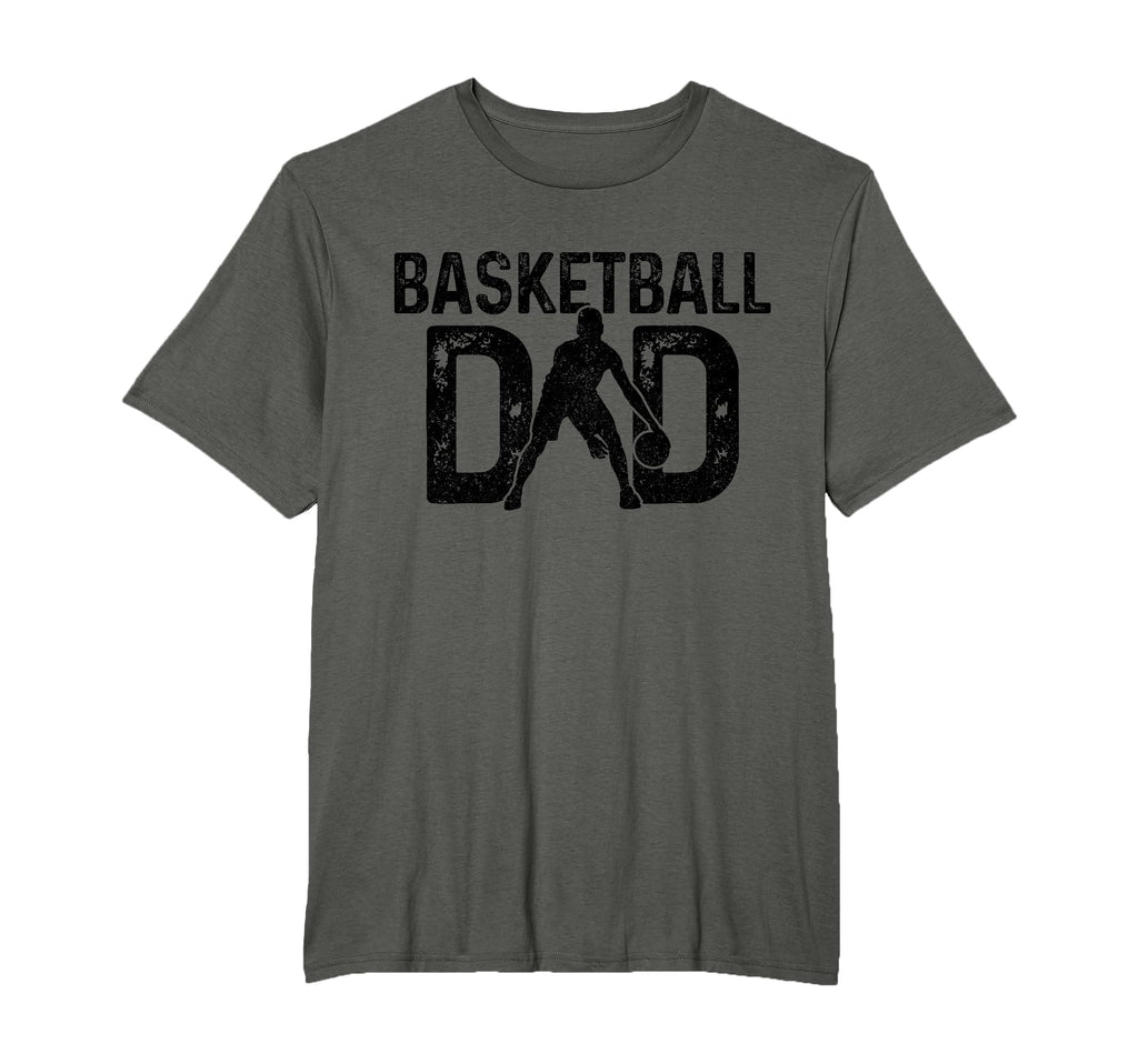 Basketball Dad Bball Player Coach Team T-Shirt - Minimalist Print Unisex - T-Shirt, Sweatshirt, Hoodie