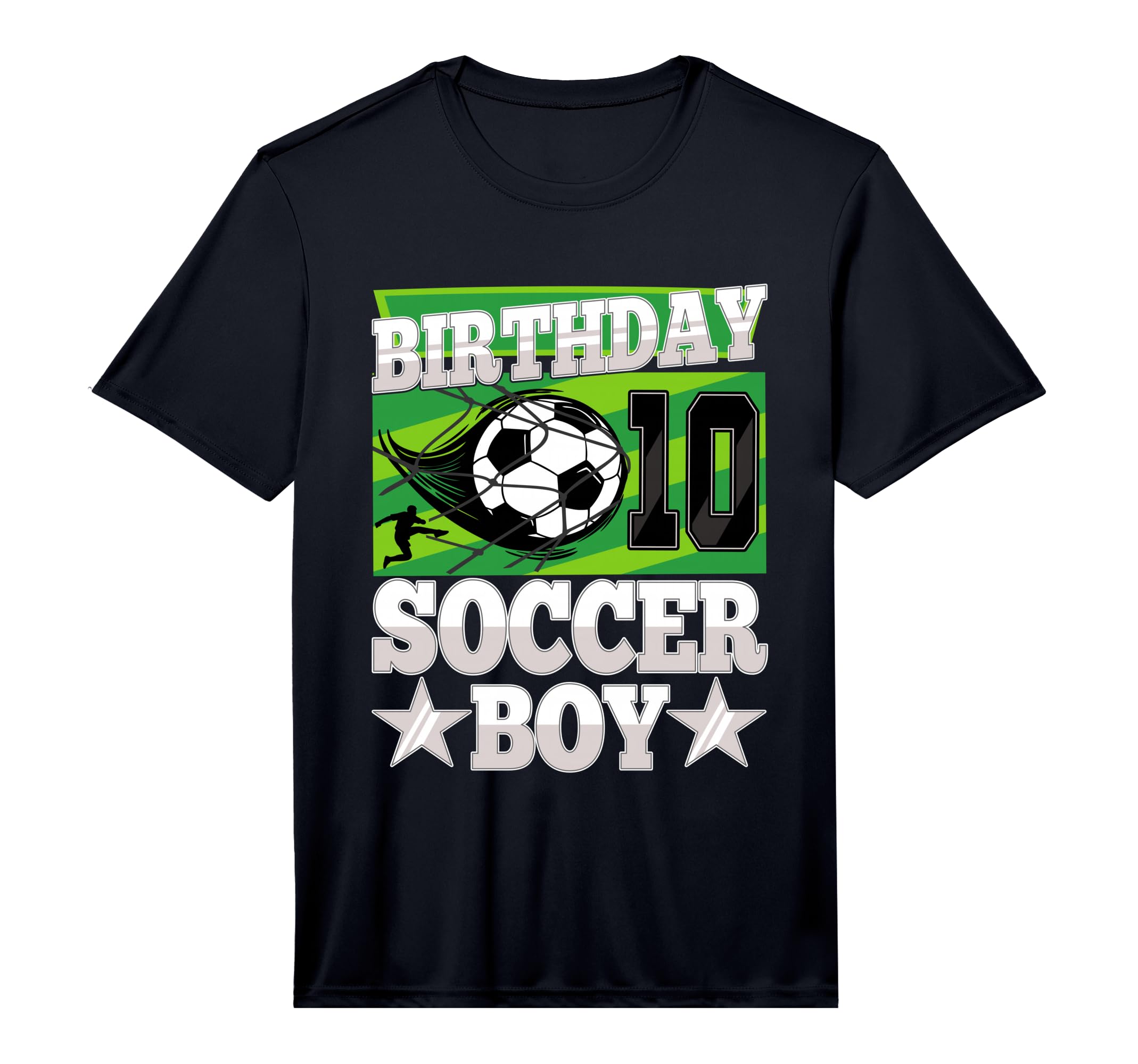 Soccer Birthday Party 10Th Birthday T-Shirt - Minimalist Print Men Women - T-Shirt, Sweatshirt, Hoodie