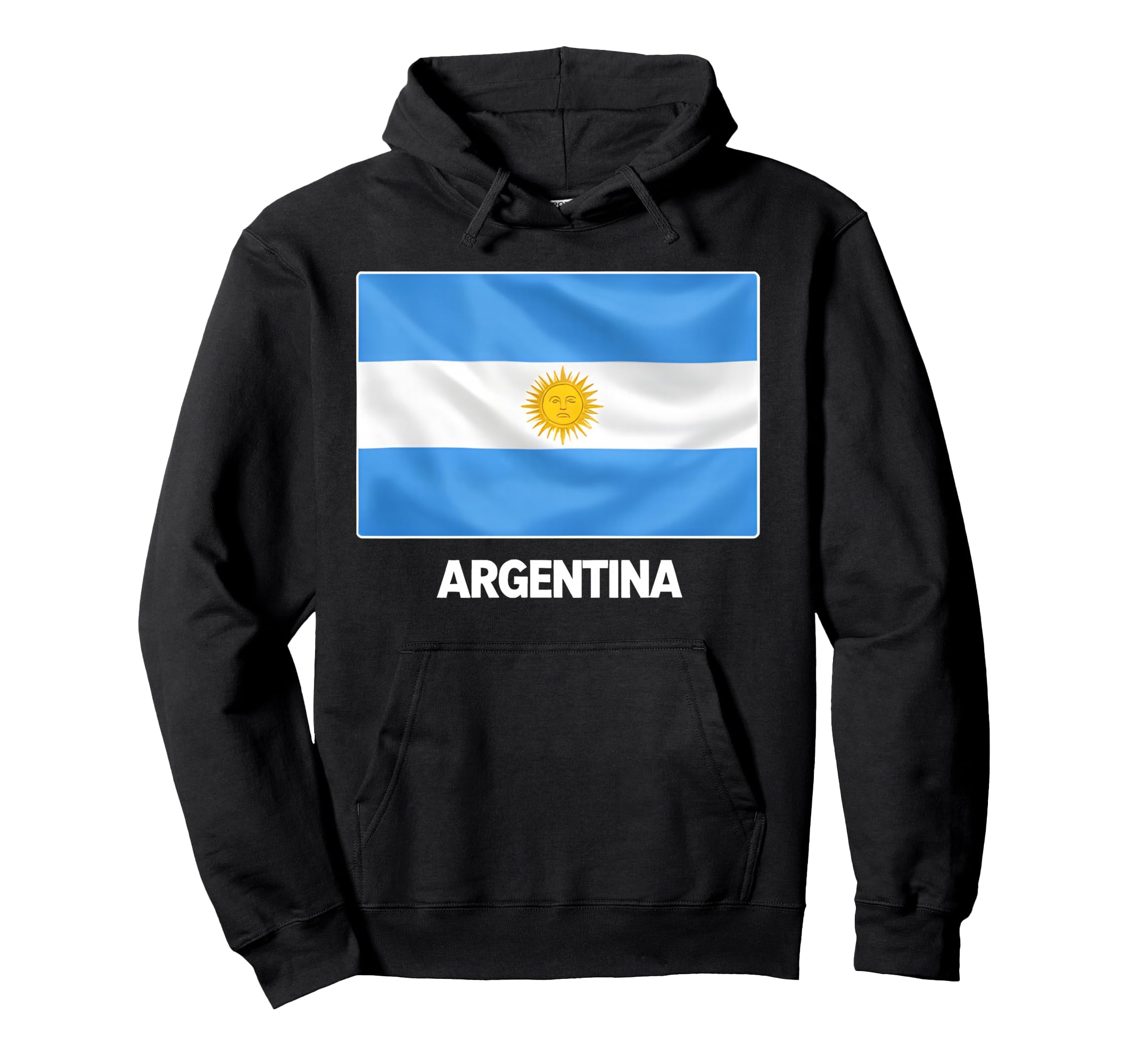 Argentina Flag Sun May Soccer Supporters Hoodie - Trendy Graphic Unisex - T-Shirt, Sweatshirt, Hoodie
