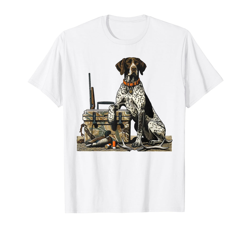 Old School Camo German Shorthaired T-Shirt - Custom Art Print Unisex - T-Shirt, Sweatshirt, Hoodie