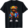 Hip-Hop Teddy-Bear Colorful with Graphic - Adult & Kids T-Shirts, Sweatshirts & Hoodies apparel design preview 1