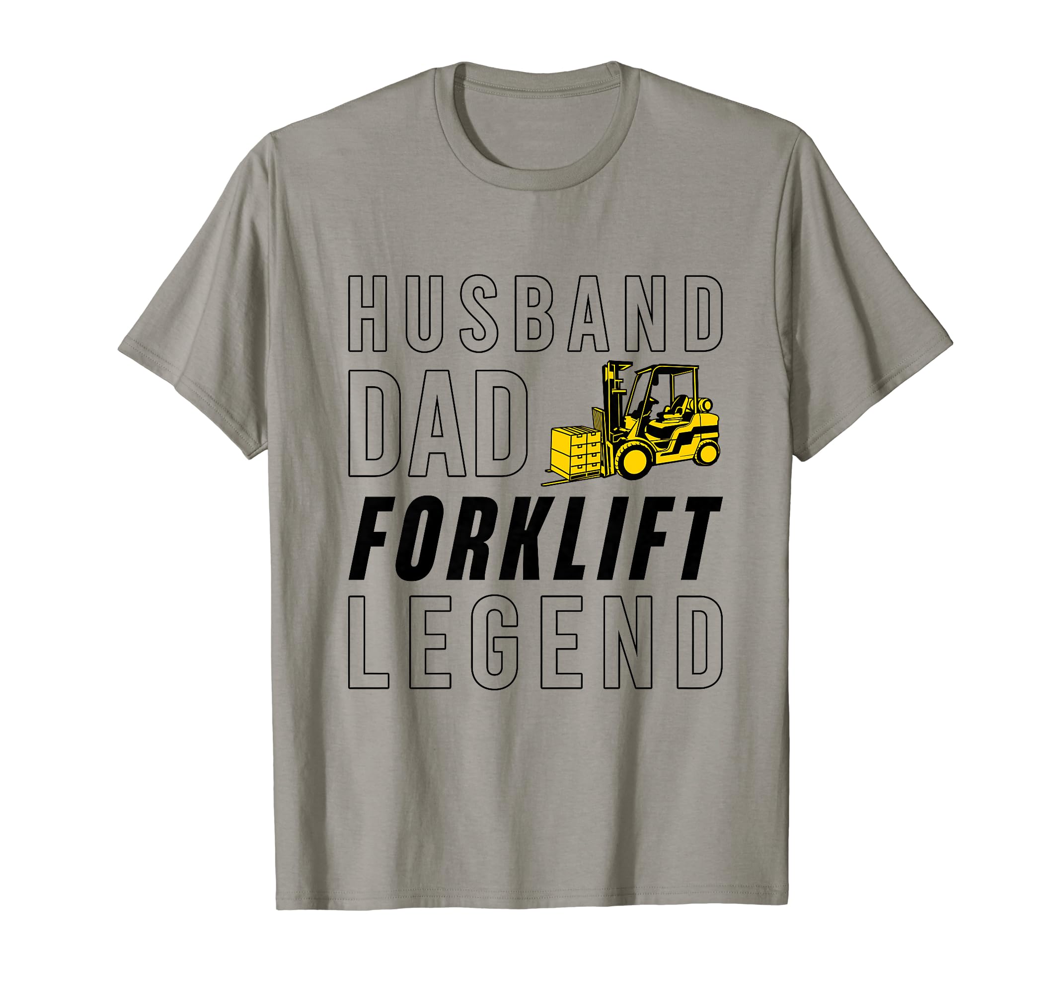 Husband Dad Forklift Legend T-Shirt - Graphic Print for Adults - T-Shirt, Sweatshirt, Hoodie