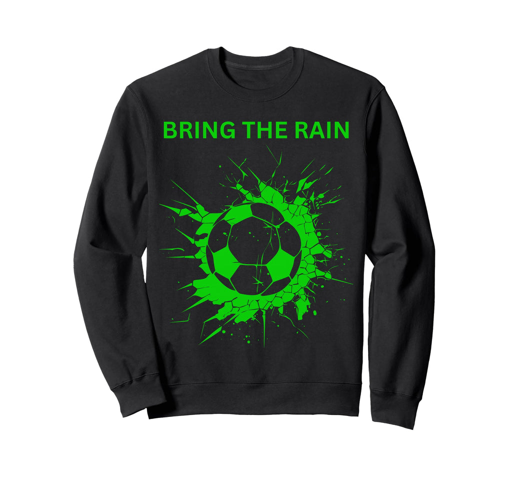 Soccer Ball Goal Net Bring Rain Sweatshirt - Minimalist Print Men Women - T-Shirt, Sweatshirt, Hoodie