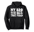 Soccer Brother Soccer Player Groovy Hoodie - Novelty Apparel for Adults - T-Shirt, Sweatshirt, Hoodie