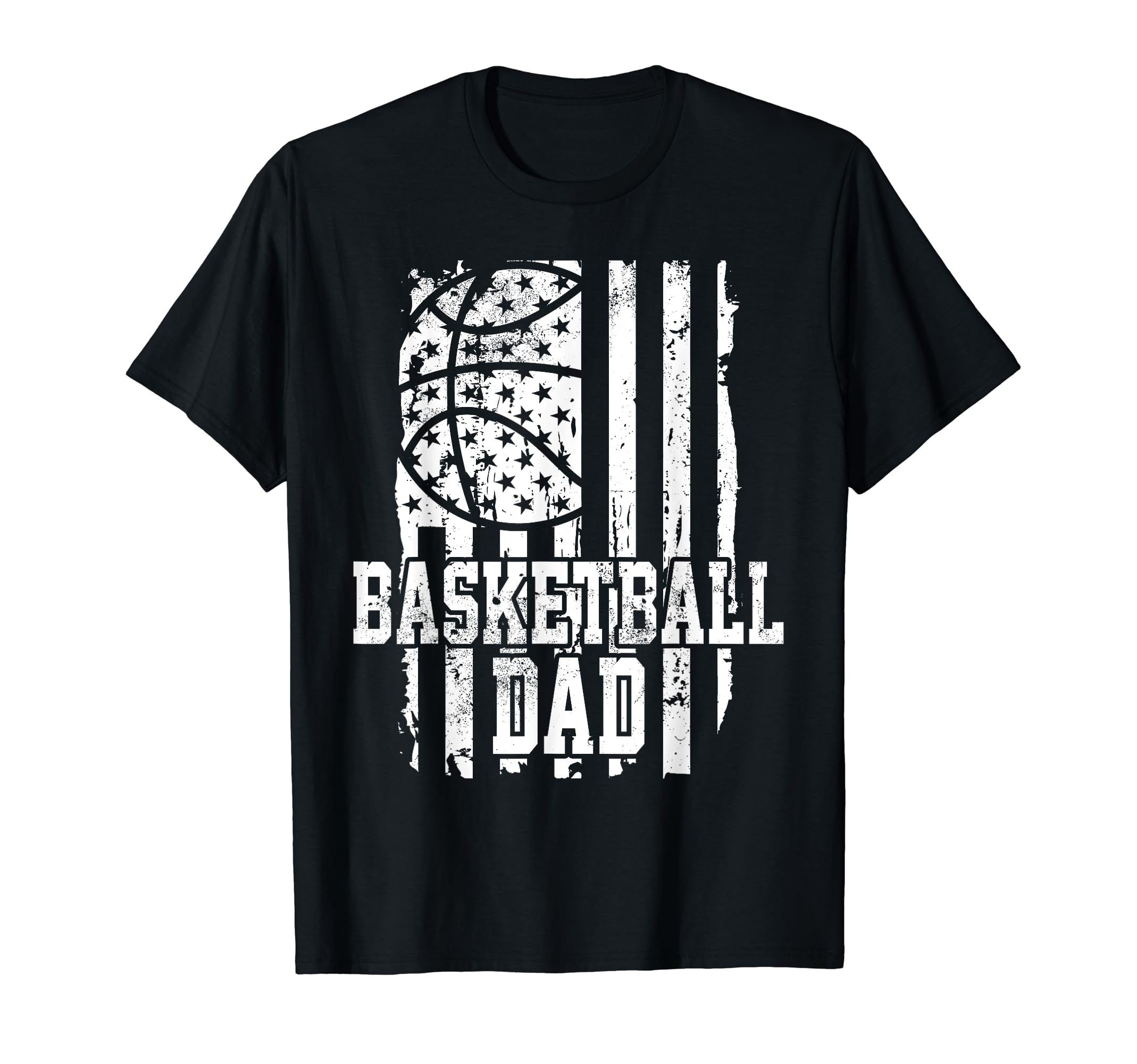 Usa Flag Basketball Dad Basketball T-Shirt - Aesthetic Graphic for Adults - T-Shirt, Sweatshirt, Hoodie