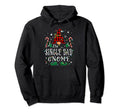 Single Dad Gnome Buffalo Plaid Hoodie - Fun Novelty Design for Adults - T-Shirt, Sweatshirt, Hoodie