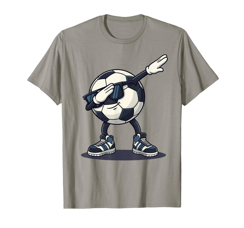 Soccer Ball Dabbing Cartoon Funny T-Shirt - Trendy Graphic for Adults - T-Shirt, Sweatshirt, Hoodie
