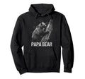 Papa Bear Family Matching Dad Hoodie - Trendy Graphic Unisex - T-Shirt, Sweatshirt, Hoodie