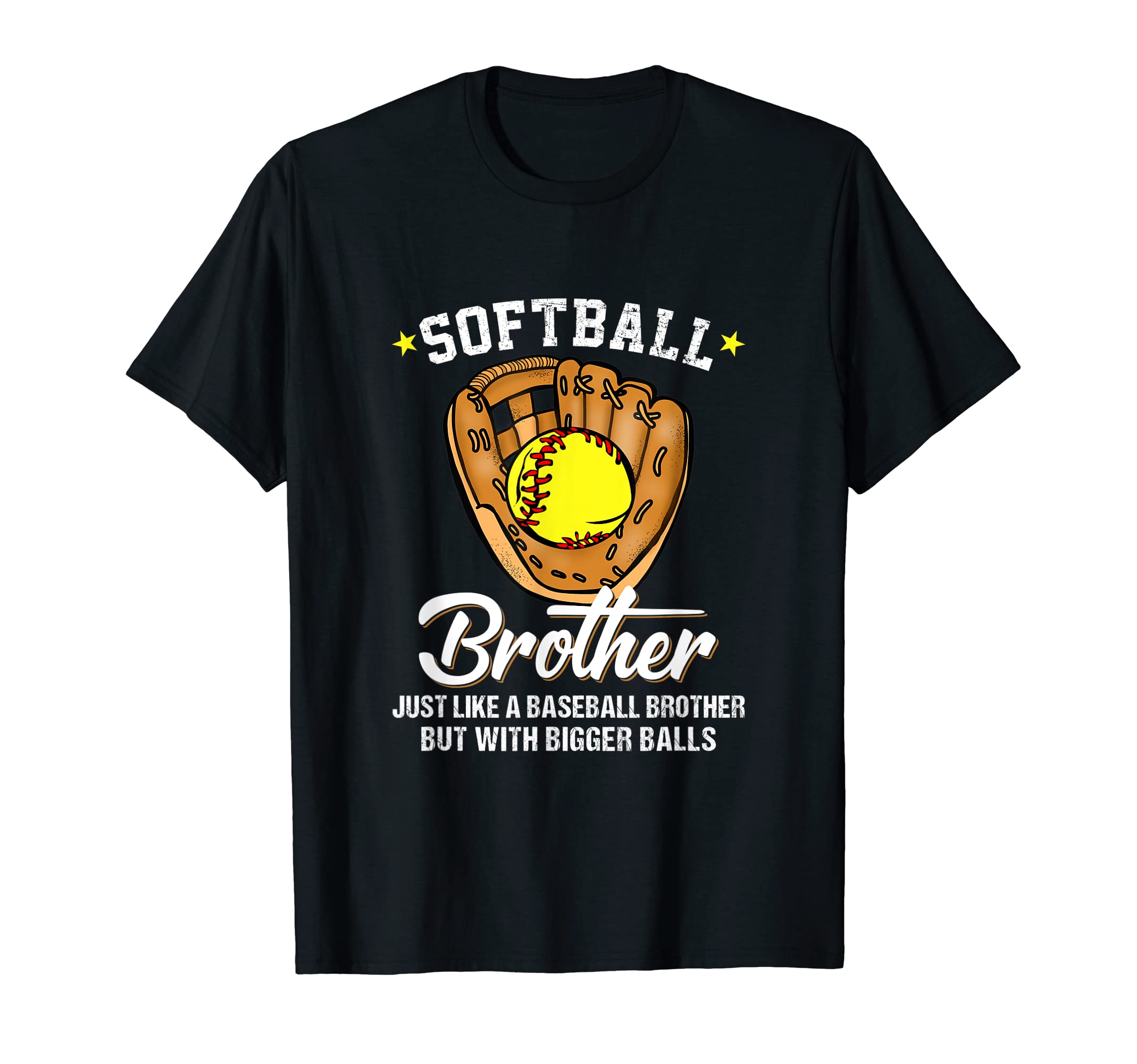 Softball Dad Like Baseball Dad Bigger T-Shirt - Custom Art Print Unisex - T-Shirt, Sweatshirt, Hoodie