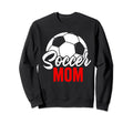 Soccer Mom Soccer Football Mom Sweatshirt - Minimalist Print for Adults - T-Shirt, Sweatshirt, Hoodie