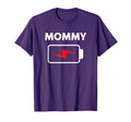 Mommy Battery Low Funny Family T-Shirt - Casual Everyday Wear Unisex - T-Shirt, Sweatshirt, Hoodie