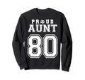 Number 80 Custom Proud Soccer Sweatshirt - Minimalist Print Men Women - T-Shirt, Sweatshirt, Hoodie