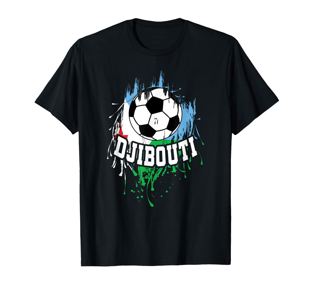 Djibouti Soccer Djiboutian Football T-Shirt - Custom Art Print Men Women - T-Shirt, Sweatshirt, Hoodie