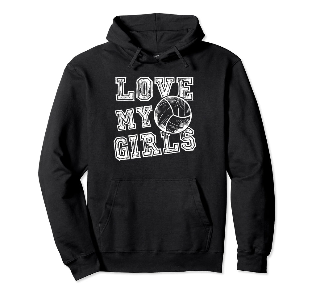 I Love My Volleyball Moms Dad Coaches Hoodie - Trendy Graphic Unisex - T-Shirt, Sweatshirt, Hoodie