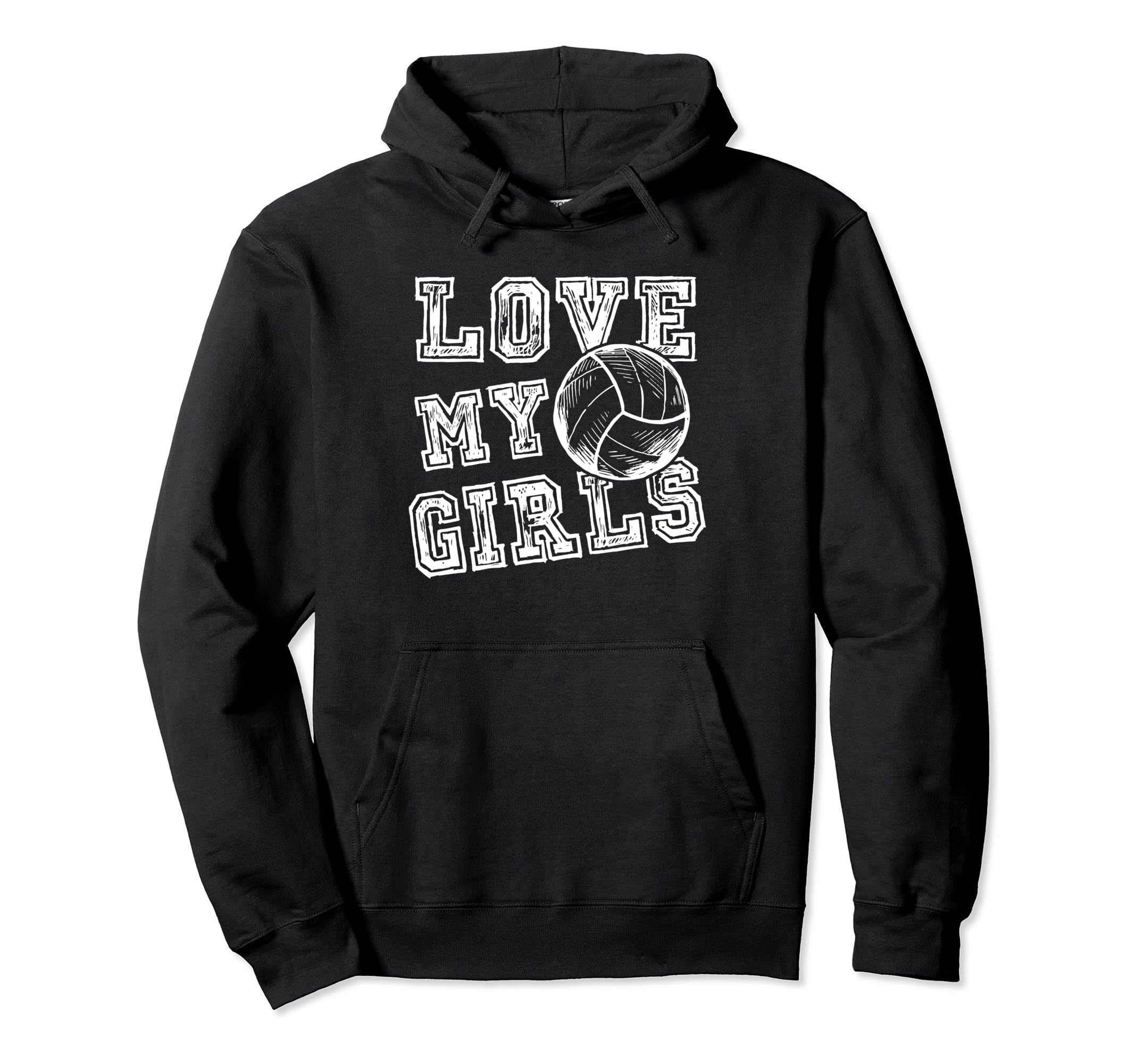 I Love My Volleyball Moms Dad Coaches Hoodie - Trendy Graphic Unisex - T-Shirt, Sweatshirt, Hoodie