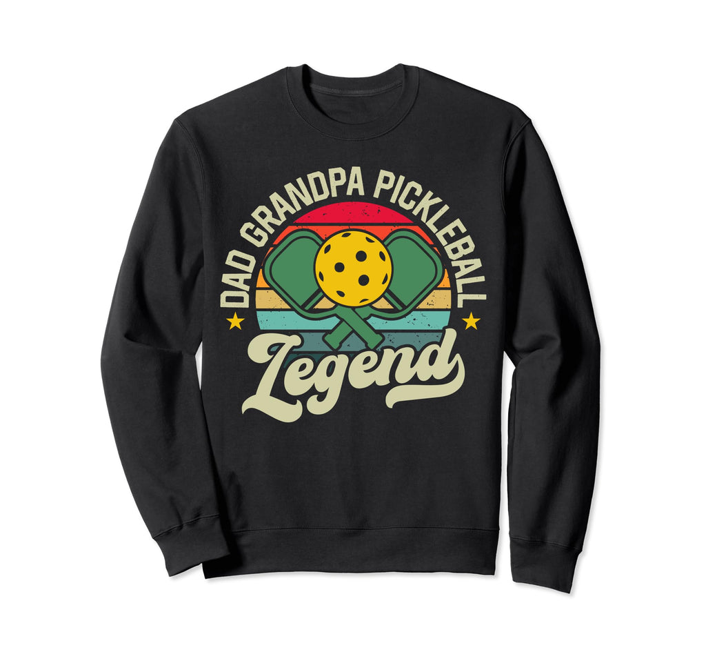 Dad Grandpa Pickleball Legend Sweatshirt - Custom Art Print for Adults - T-Shirt, Sweatshirt, Hoodie