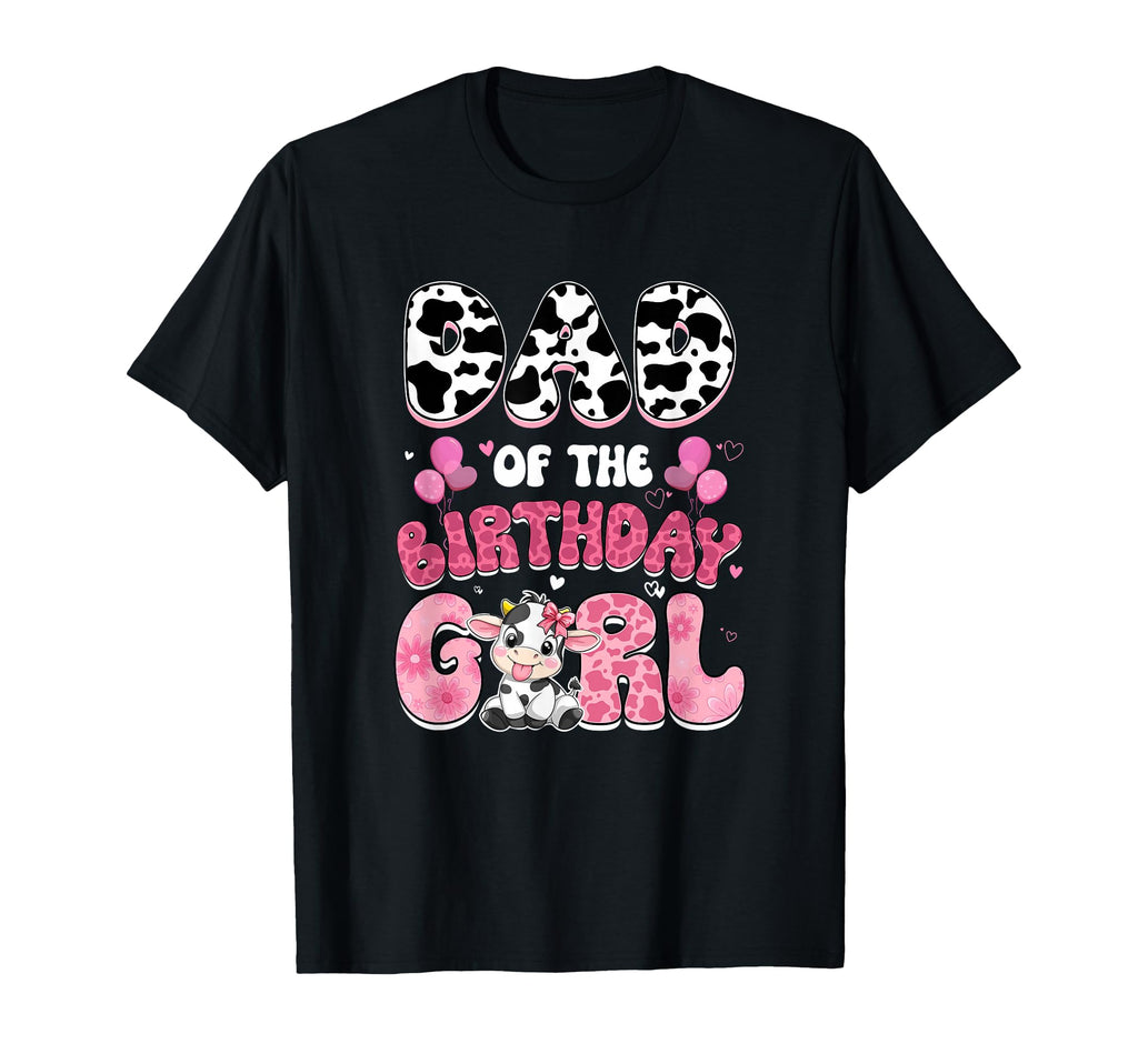 Dad Birthday Cow Farm Family 1St T-Shirt - Casual Everyday Wear Men Women - T-Shirt, Sweatshirt, Hoodie