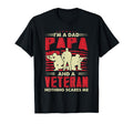 Im Veteran Dad Papa Grandpa Funny T-Shirt - Minimalist Print Men Women - T-Shirt, Sweatshirt, Hoodie