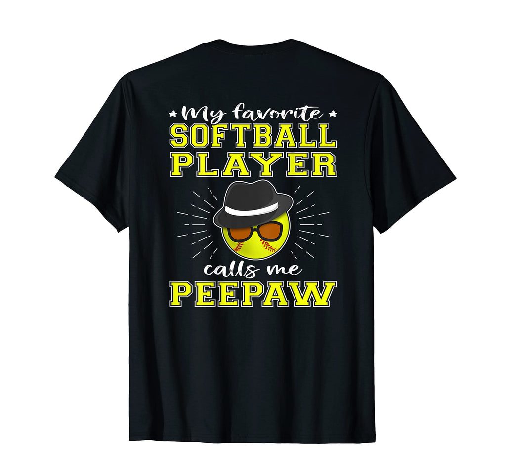 Mens My Favorite Softball Player Calls T-Shirt - Custom Art Print Unisex - T-Shirt, Sweatshirt, Hoodie