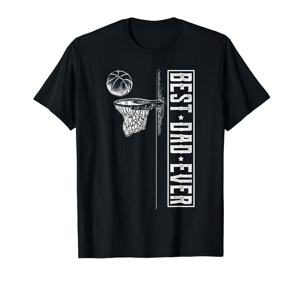 Fathers Day And Basketball Best Dad T-Shirt - Trendy Graphic for Adults - T-Shirt, Sweatshirt, Hoodie