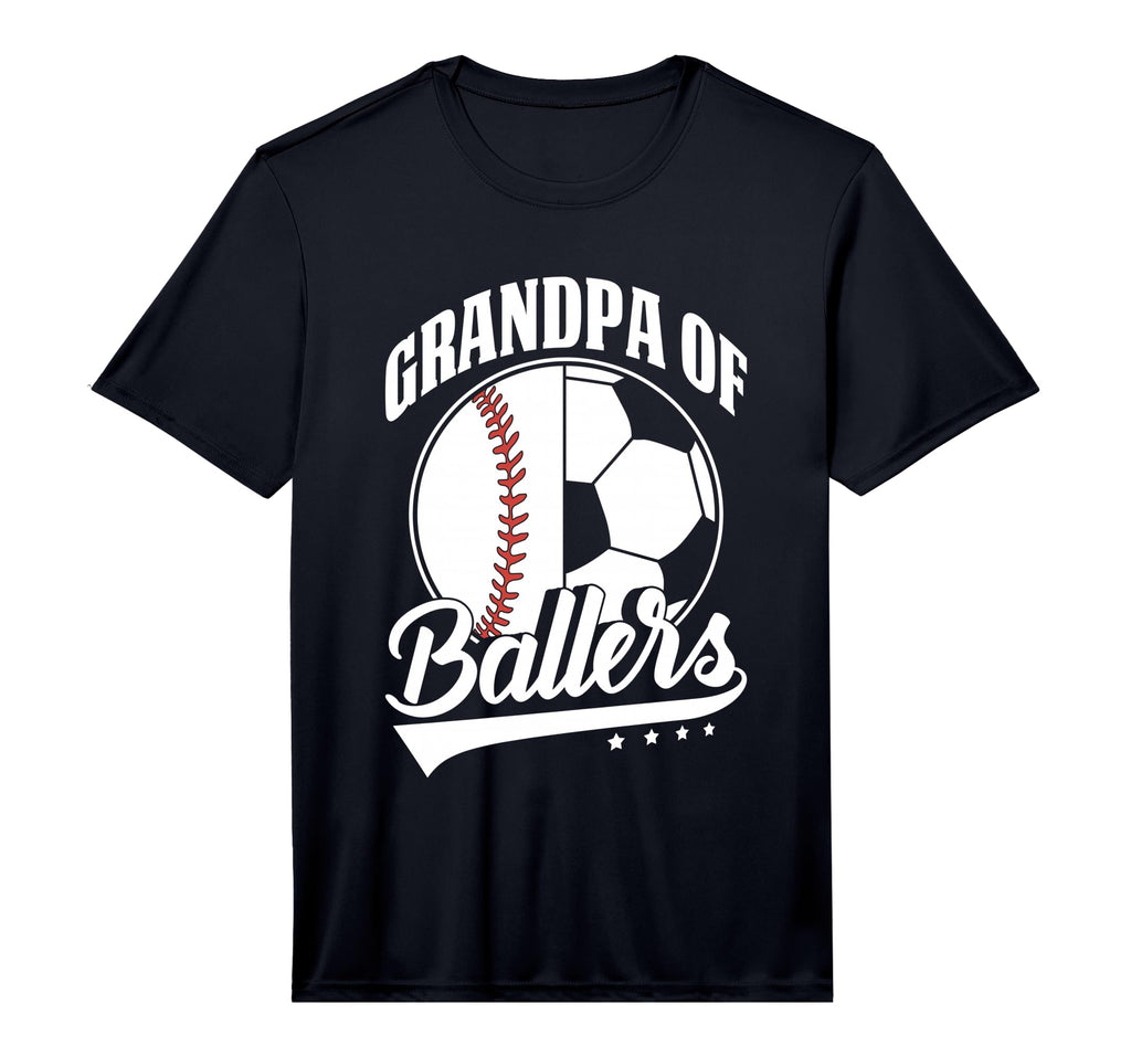 Mens Grandpa Ballers Soccer Baseball T-Shirt - Minimalist Print Unisex - T-Shirt, Sweatshirt, Hoodie