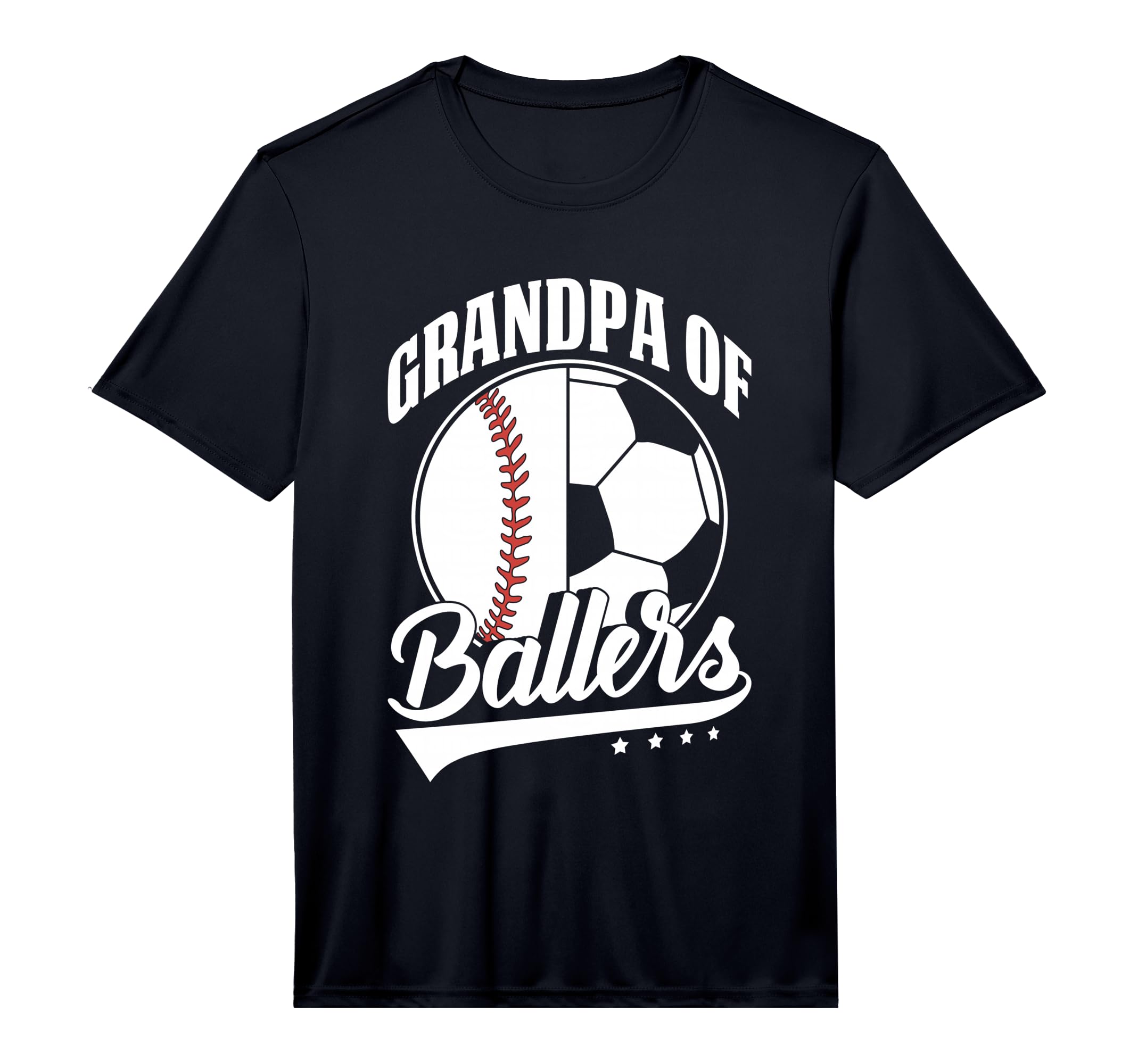 Mens Grandpa Ballers Soccer Baseball T-Shirt - Minimalist Print Unisex - T-Shirt, Sweatshirt, Hoodie