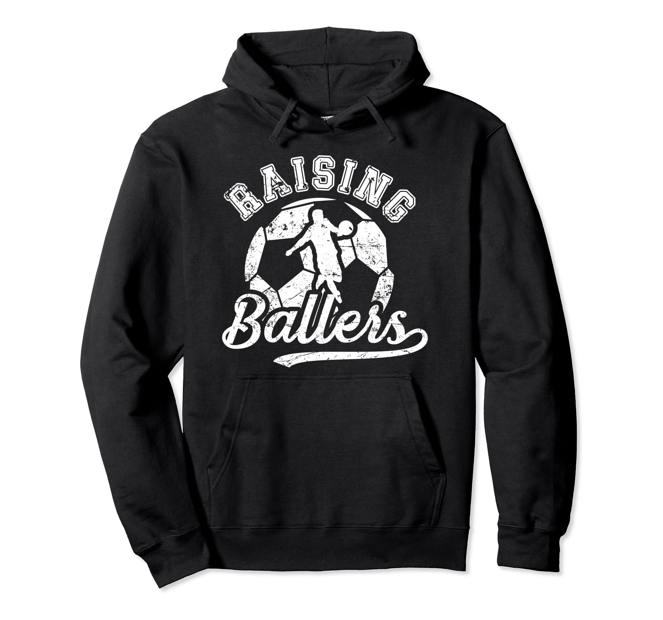 Raising Ballers Soccer Dad Soccer Player Hoodie - Unique Graphic Men Women - T-Shirt, Sweatshirt, Hoodie