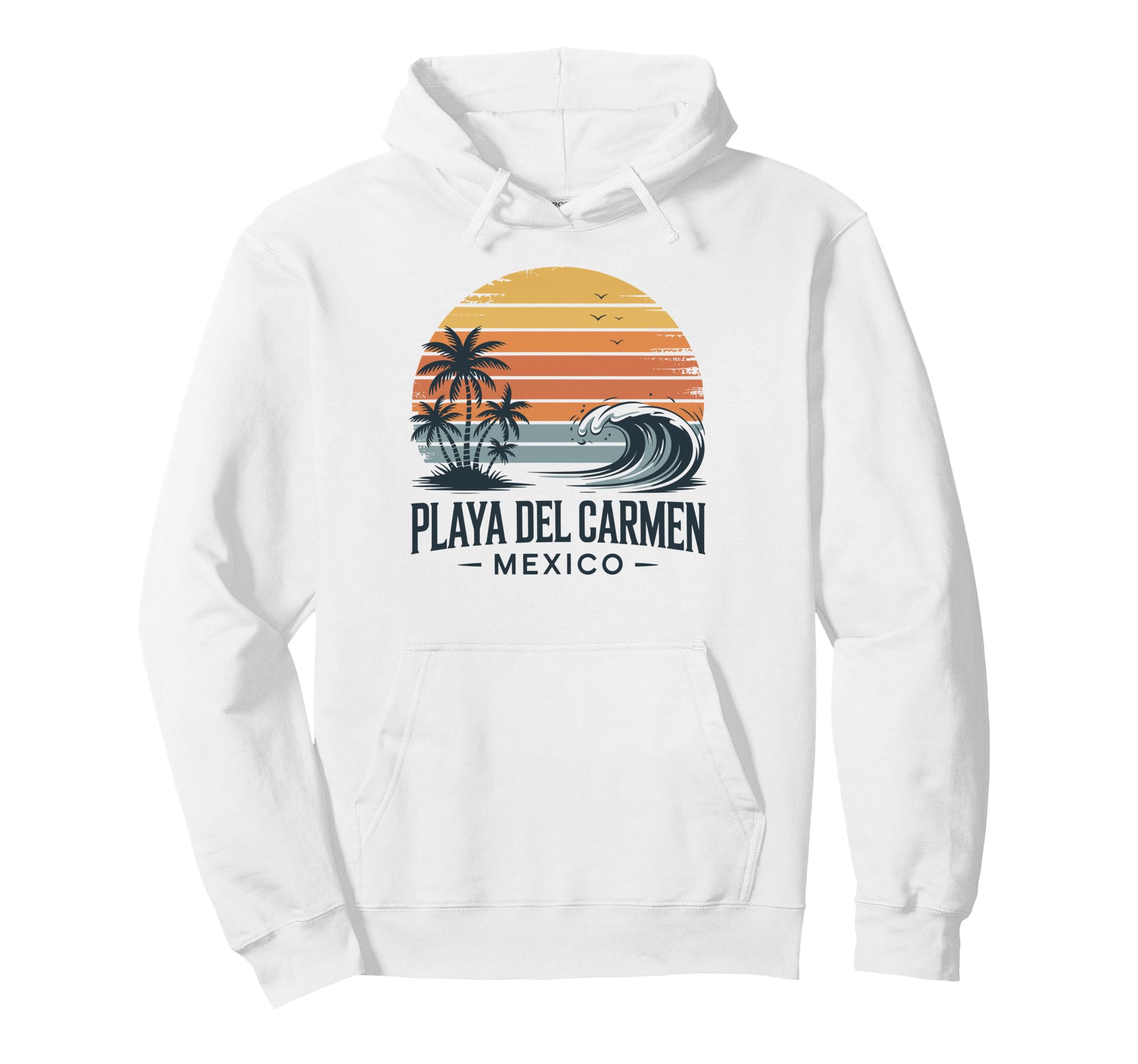 Playa Del Carmen Mexico Beach Summer Hoodie - Minimalist Print for Adults - T-Shirt, Sweatshirt, Hoodie