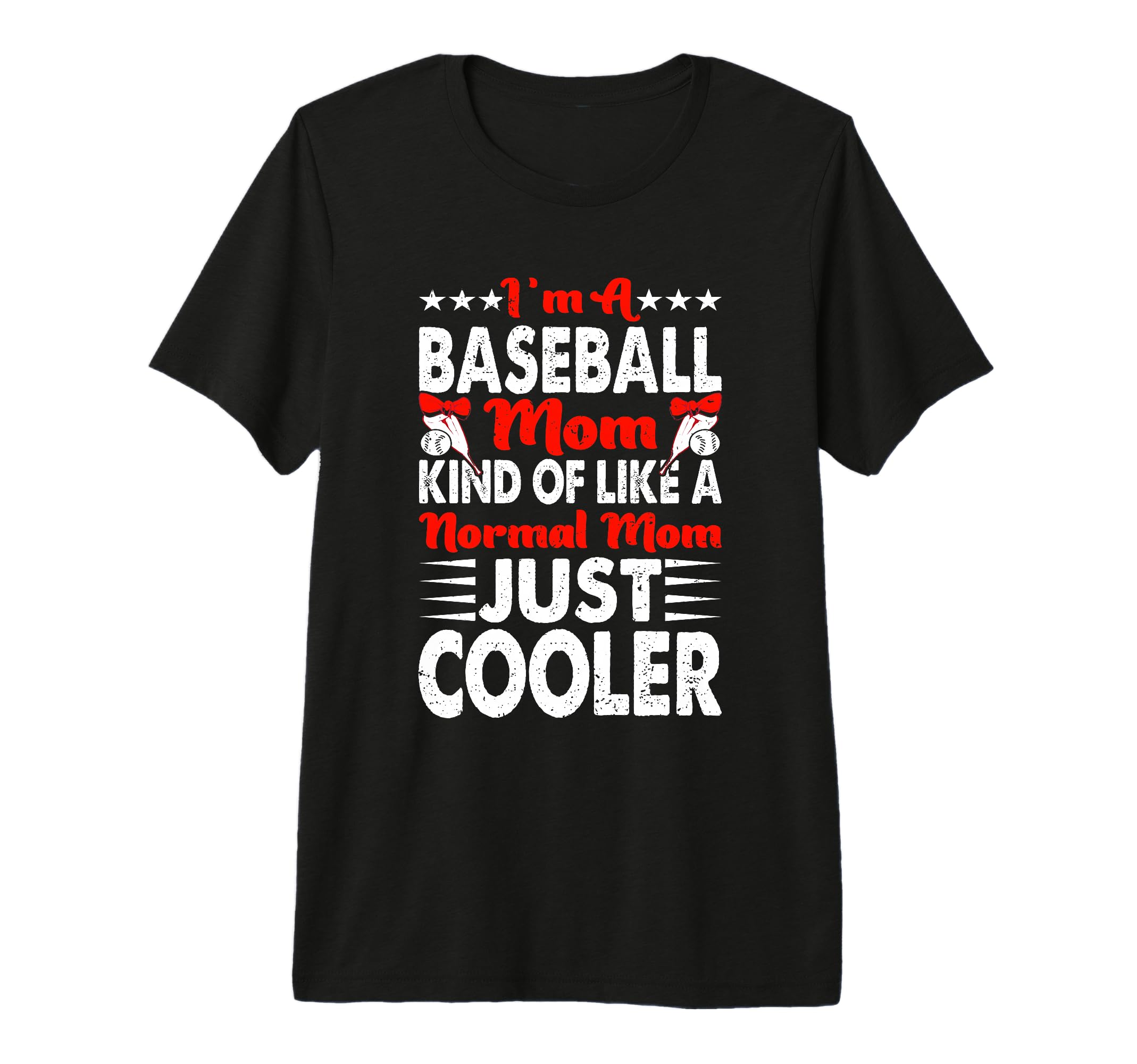 Im Baseball Mom Kind Like Normal Mom T-Shirt - Custom Art Print for Adults - T-Shirt, Sweatshirt, Hoodie