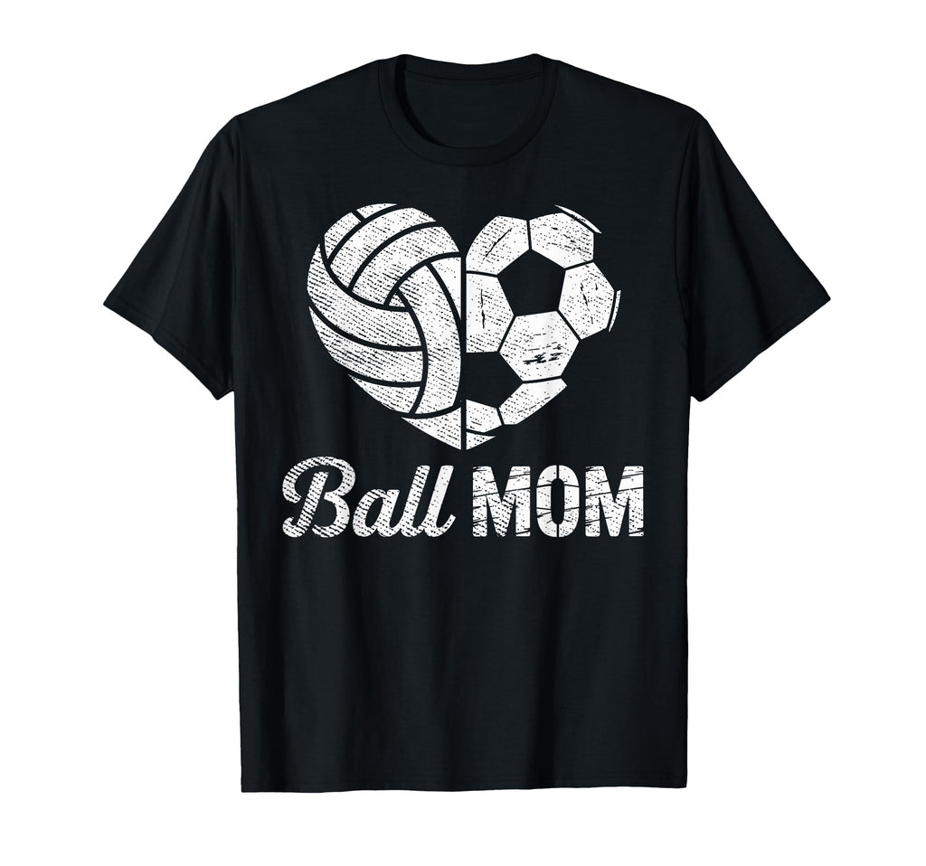 Ball Mom Soccer Volleyball Sport Fan T-Shirt - Unique Graphic for Adults - T-Shirt, Sweatshirt, Hoodie