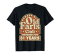 81 Years Old Farts Club Dad Funny T-Shirt - Minimalist Print for Adults - T-Shirt, Sweatshirt, Hoodie