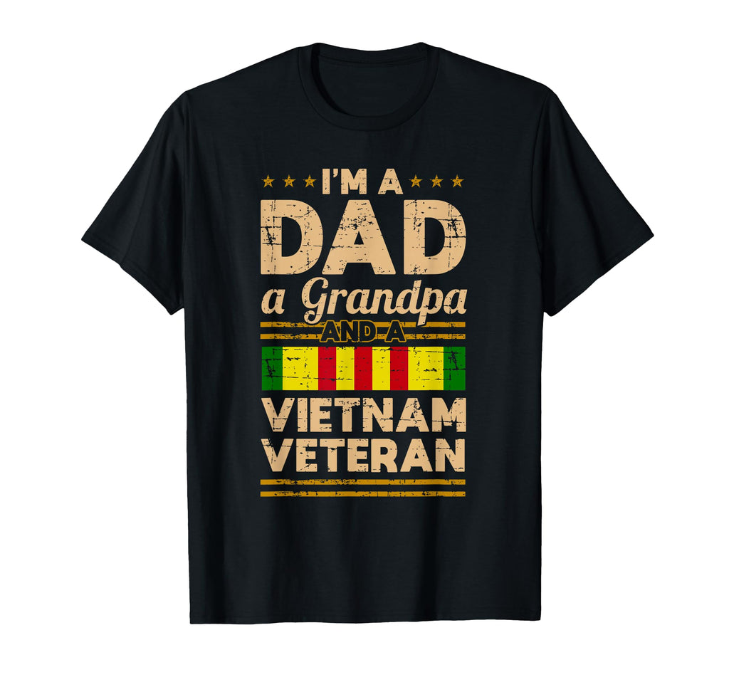 Dad Grandpa Vietnam Veteran T-Shirt - Novelty Apparel for Adults - T-Shirt, Sweatshirt, Hoodie