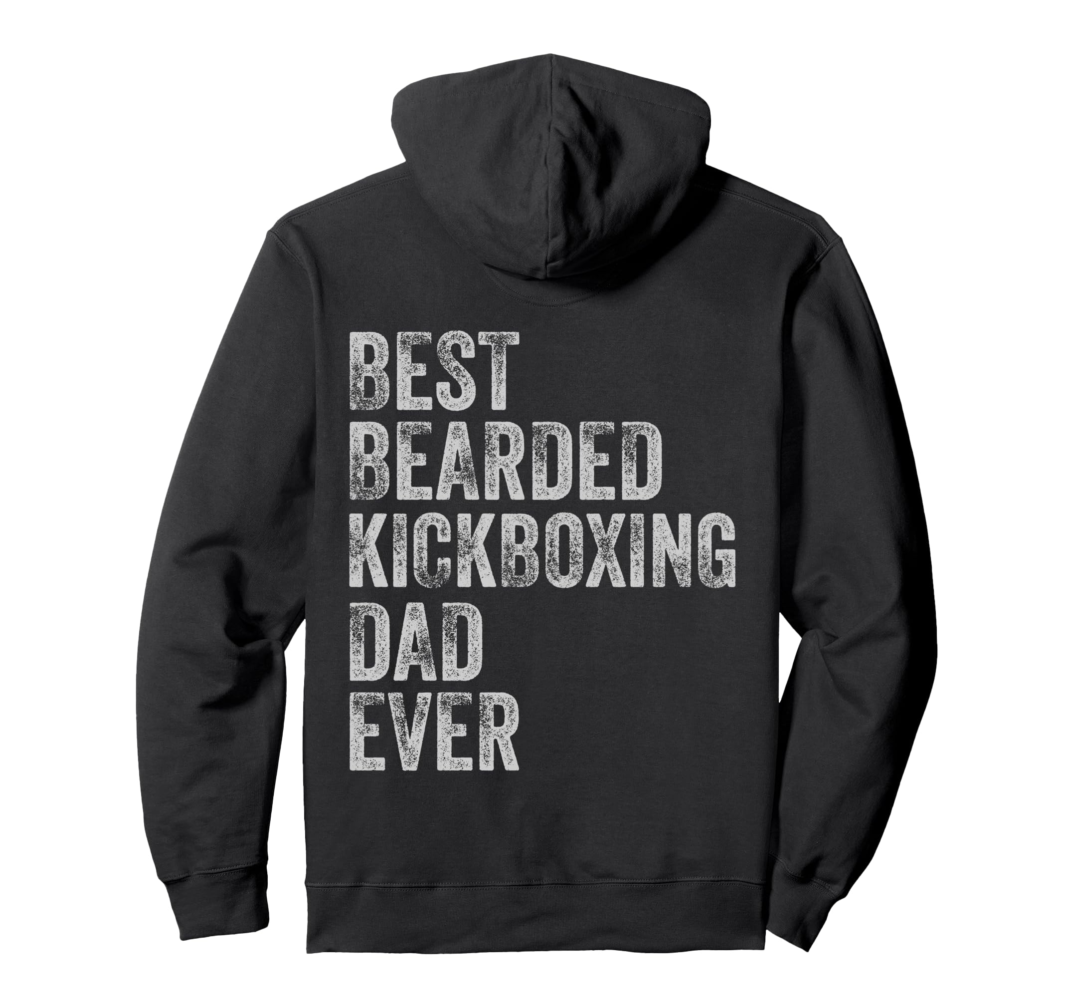 Best Bearded Kickboxing Dad Fathers Day Hoodie - Custom Art Print Men Women - T-Shirt, Sweatshirt, Hoodie