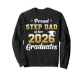Proud Step Dad Two 2026 Graduates Sweatshirt - Trendy Graphic Men Women - T-Shirt, Sweatshirt, Hoodie