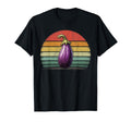 Eggplant Vegetable Distressed Eggplant T-Shirt - Graphic Print Men Women - T-Shirt, Sweatshirt, Hoodie