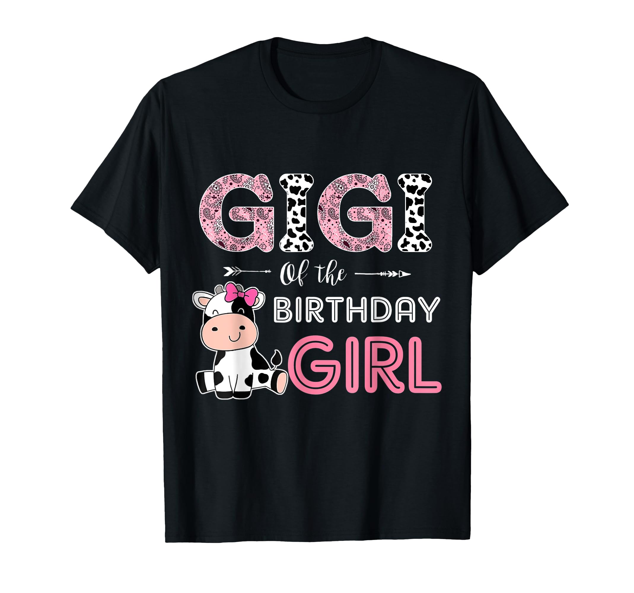 Gigi Birthday Farm Cow Grandma T-Shirt - Fun Novelty Design for Adults - T-Shirt, Sweatshirt, Hoodie