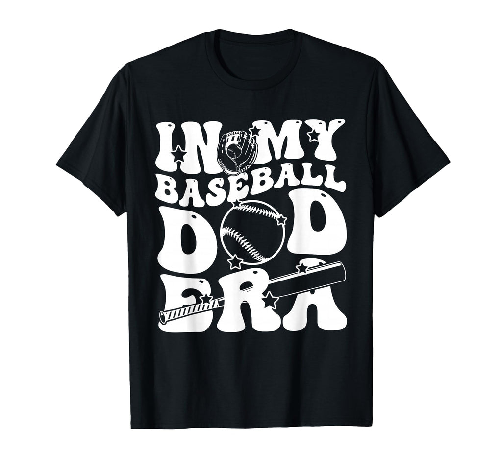 My Baseball Dad Era Groovy Daddy Papa T-Shirt - Unique Graphic Men Women - T-Shirt, Sweatshirt, Hoodie
