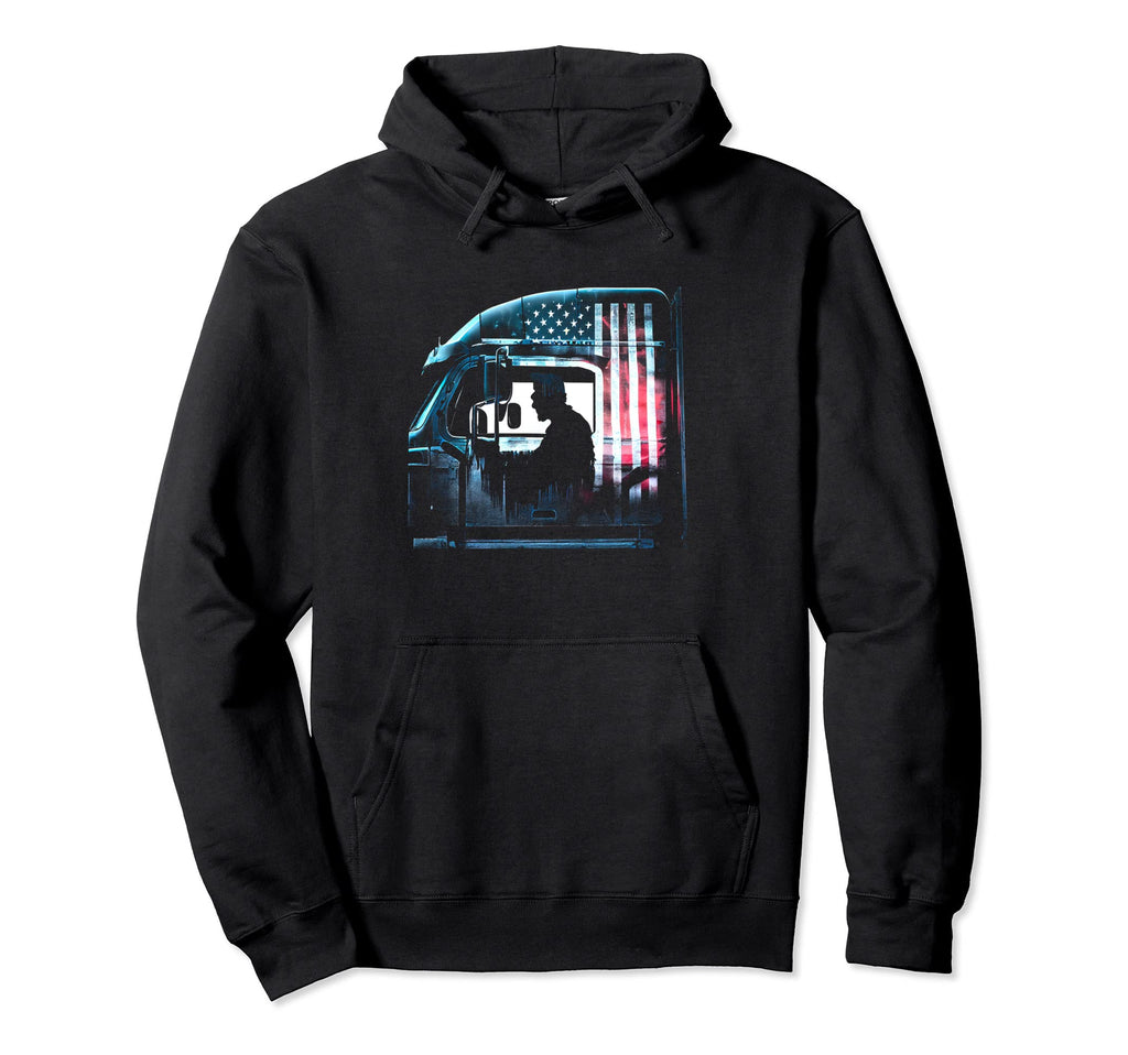 Funny Trucker American Big Rigs Diesel Hoodie - Trendy Graphic Men Women - T-Shirt, Sweatshirt, Hoodie