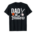 Dad Ballers Baseball Basketball Dad T-Shirt - Graphic Print Unisex - T-Shirt, Sweatshirt, Hoodie