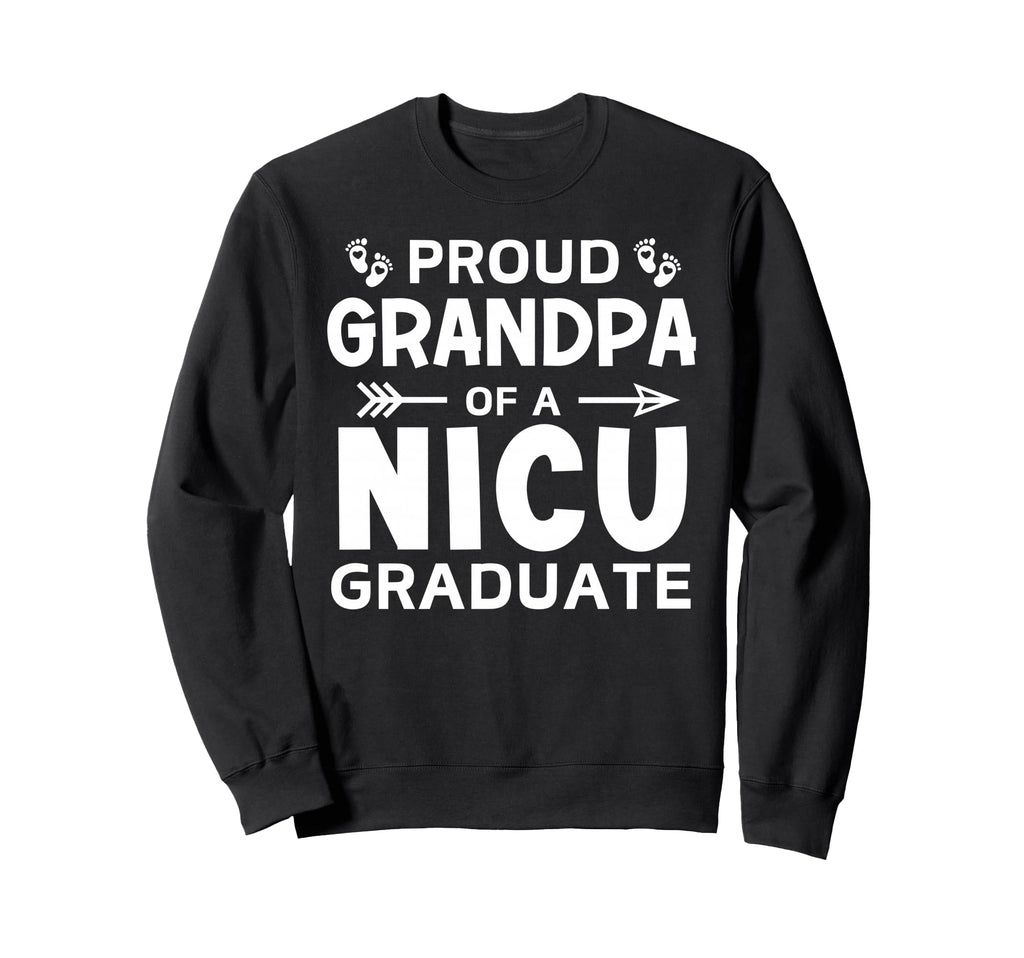 Proud Grandpa Nicu Graduate Micro Sweatshirt - Novelty Apparel for Adults - T-Shirt, Sweatshirt, Hoodie