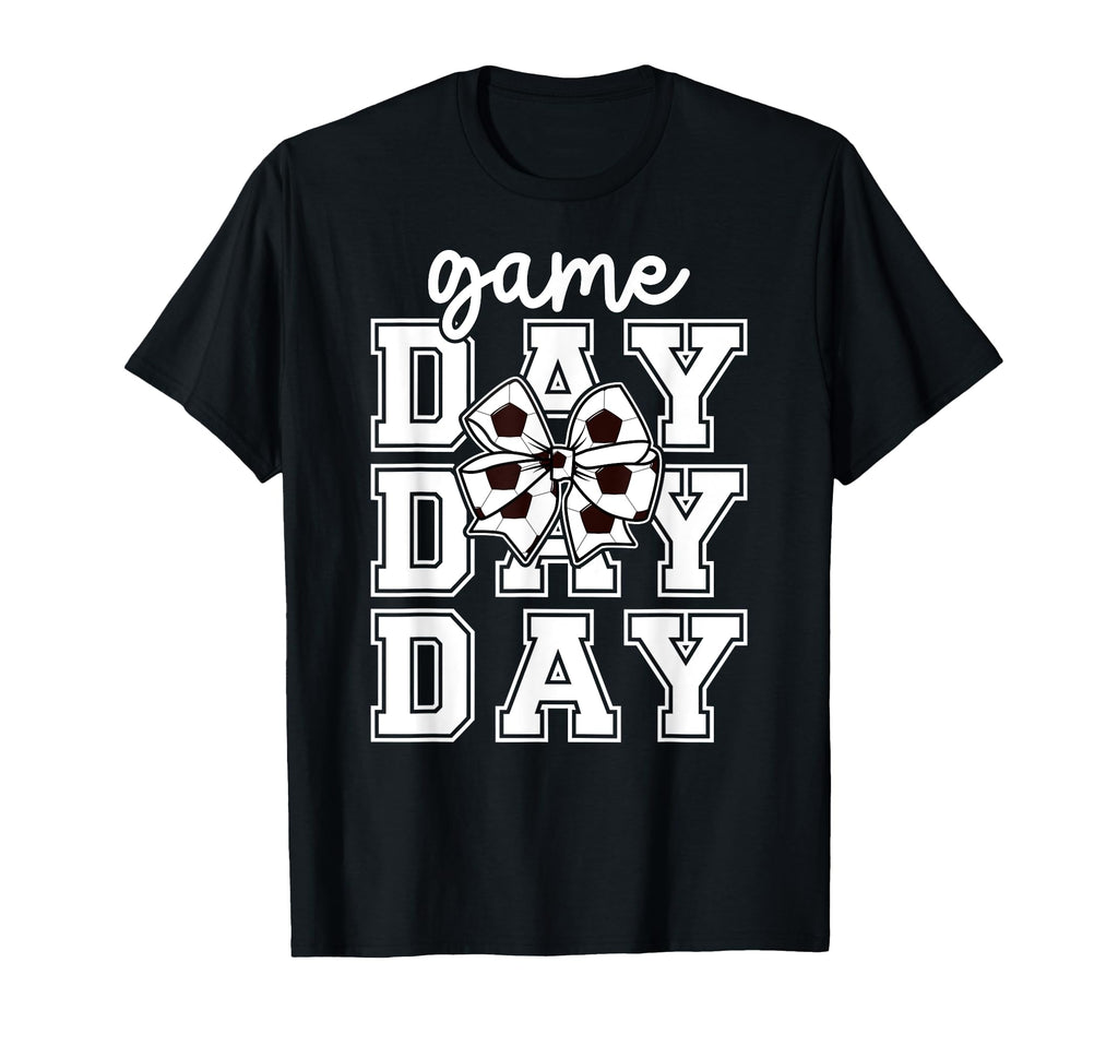 Game Day Soccer Coquette Soccer Game Day T-Shirt - Graphic Print for Adults - T-Shirt, Sweatshirt, Hoodie