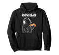 Papa Bear Pizza Headphones Funny Fathers Hoodie - Streetwear Style Unisex - T-Shirt, Sweatshirt, Hoodie