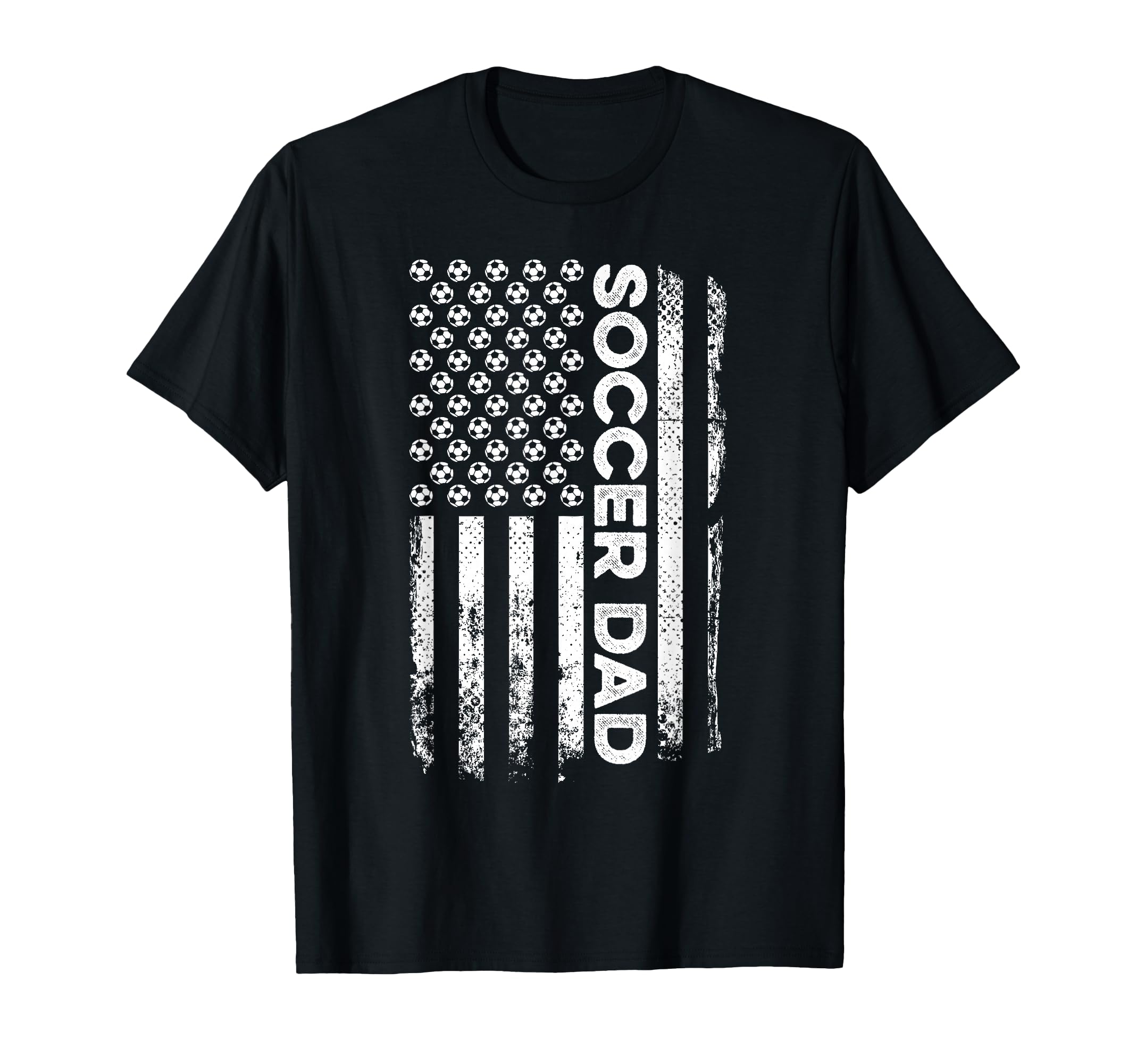 Soccer Dad American Flag Patriotic T-Shirt - Fun Novelty Design for Adults - T-Shirt, Sweatshirt, Hoodie